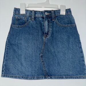 Old Navy Denim Blue A-Line Youth Skirt
